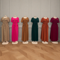 Nouvelle Robe Décontractée d'Été Vintage pour Femme à Manches Courtes avec Poche – Vente en Gros