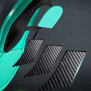 Plantillas Deportivas Transpirables de PU con Soporte de Arco, Alta Absorción de Impactos, Plantillas Elásticas de Fibra de Carbono para Baloncesto - Product Image 4