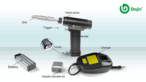 Bojin Medische Bj1104 Craniale Boorbatterij Medische Elektrische Gereedschappen Voor Neurochirurgie Craniale Chirurgie - Product Image 2