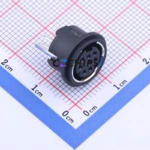 HYC02-MDC804-129B Circular DIN Connector Through hole Component (THT) Connector 8P Female Through Hole 2A - Product Image 1