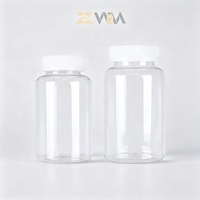 Vente flash - Bouteille en plastique PET - Contenant vide pour pilules - Complément alimentaire - Emballage - Logo personnalisé