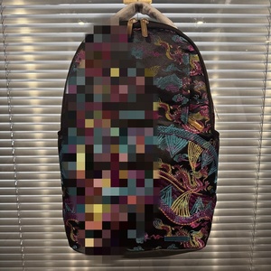 Oem phim hoạt hình hộp sọ phong cách trường Ba lô thời trang không thấm nước polyester lót dây kéo đóng cửa món quà hoàn hảo cho bé trai sinh viên - Product Image 2