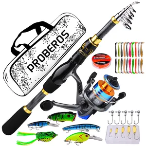 WeiHe 1.5m 1.8m 2.1m 2.4m Rod Fishing Combo Fishing Reel Reel Lures Accessories Set Fishing Kit