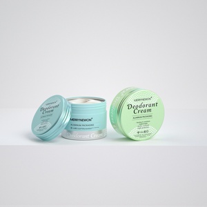 Private Label <b>Aluminum</b> Deodorant Jar Screw Cap Custom Screen Printing Cosmetic <b>Container</b> - Product Image 2