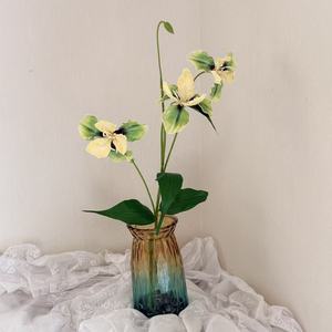 Fleurs d'<span class=keywords><strong>iris</strong></span> artificielles au toucher réel, longues tiges en PU, bouquet réaliste, parfait pour la décoration de la maison, les mariages, les bureaux, les fêtes, la photographie - Product Image 2