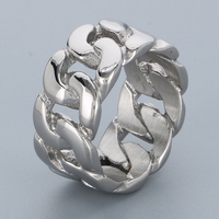 Bague cubaine hip-hop polie à la main, anti-ternissement, de qualité supérieure, pour hommes, en acier inoxydable 316 – Meilleure vente