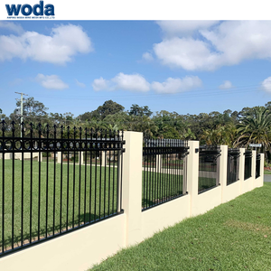 Picos de <span class=keywords><strong>valla</strong></span> de metal de hierro forjado de <span class=keywords><strong>segunda</strong></span> <span class=keywords><strong>mano</strong></span> de 6 pies x 8 pies a la venta - Product Image 4