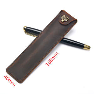 Étui à stylo en cuir unique pour stylo à bille stylo à bille plume <span class=keywords><strong>et</strong></span> crayon pour l'utilisation de l'assurance éducation mariage - Product Image 6