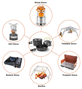 Peralatan Masak Titanium Ringan dan Portabel untuk Luar Ruangan - Product Image 3