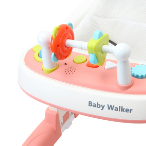 Wholesale New Design <strong>pink</strong> Multifunctional Baby <strong>Walkers</strong> Speed Adjustable Folding Musical Baby Carrier <strong>Walker</strong> - Product Image 3