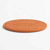 Écussons en cuir véritable personnalisés avec logo en relief à coudre sur les chapeaux, étiquettes pour vêtements