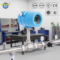 Factory OEM Small Caliber Thread Gas Turbine Flow Meter Modbus RTU for Welding Workshop Argon Gas Pipeline Monitoring