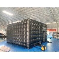 Tente de fête en plein air, location d'événements, chapiteau portable, tente disco cube à LED pop-up, lumières LED gonflables, boîte de nuit