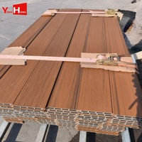 Clôture de jardin en WPC horizontale, panneaux de clôture de sécurité en composite bois-plastique, résistants au vent, pour l'extérieur
