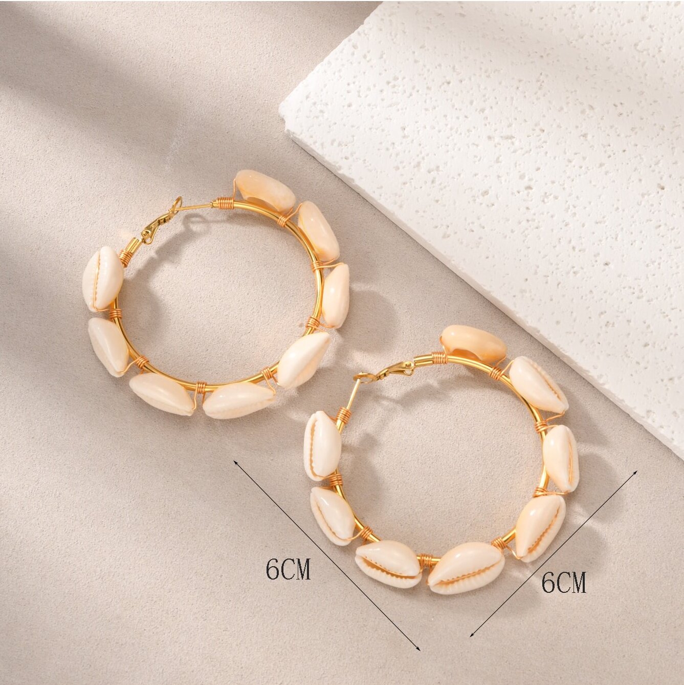 Coquille blanche 6*6cm