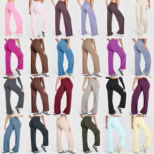 Yimo Leggings de <span class=keywords><strong>Yoga</strong></span> de Pierna Recta y Holgada <span class=keywords><strong>para</strong></span> <span class=keywords><strong>Mujer</strong></span> en 24 Colores Pantalones Deportivos Ligeros de Cintura Alta <span class=keywords><strong>para</strong></span> Dama Legging de Running de Pierna Ancha <span class=keywords><strong>para</strong></span> <span class=keywords><strong>Mujer</strong></span> - Product Image 2