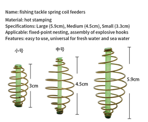 Cage à appâts <span class=keywords><strong>de</strong></span> pêche à la <span class=keywords><strong>carpe</strong></span> <span class=keywords><strong>de</strong></span> 3 tailles, méthode en <span class=keywords><strong>ligne</strong></span>, adaptée à l'eau douce et à l'eau salée - Product Image 5