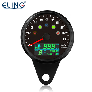 ELING 85mm GPS Compteur de Vitesse 0-299 km/h MPH Odomètre avec Tachymètre 12000RPM pour Moto Auto Jauge de Niveau De 12V <span class=keywords><strong>24V</strong></span> - Product Image 1