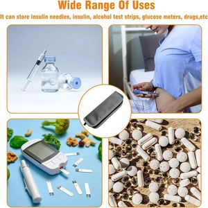 OEM ODM Customized Gray Polyester Letter Pattern Keep Cooling Long Lasting Diabetes Insulin Travel Pen Cooler Bag - Product Image 6