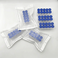 Flacon en verre stérile transparent de 10 ml emballé dans des sachets Tyvek, dépigénité et stérilisation par l'oxyde d'éthylène (EO)
