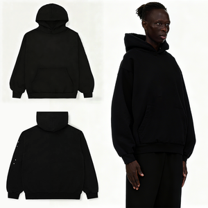 Winter Hoodies Cotton Unisex Thick Pullover Eco-Friendly Fleece Streetwear Sweatshirt Oversized Print Designer Rhinestone - Product Image 1