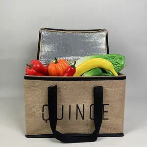 Bolsa enfriadora de almuerzo con aislamiento, bolsa de preparación de comida, Enfriador de barco de vapor plegable, aislante, promocional