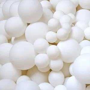 Palloncini in lattice bianco puro opaco matrimonio festa di compleanno palloncino di natale arco ghirlanda Decor Baby Shower sfere di elio globi