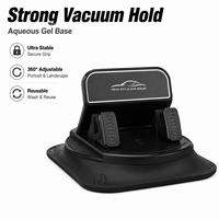 Support de téléphone pour voiture antidérapant, fixation tableau de bord, verrouillage automatique, support de navigation pour console centrale, rotatif à 360°, hauteur réglable, commande à une touche