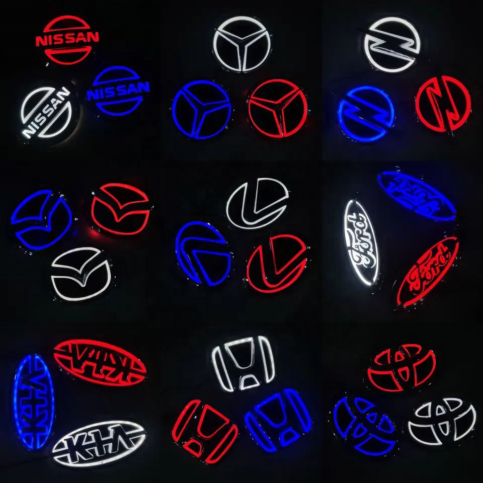 5D Luminous LED Car Emblem Logo Light - Custom Auto Badge