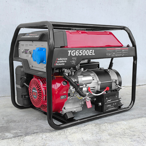 Générateur à essence de 5 kW à démarrage électrique alimenté par un moteur <span class=keywords><strong>Honda</strong></span> GX390 |   Générateur portable à essence pour usage domestique <span class=keywords><strong>5000W</strong></span> - Product Image 2