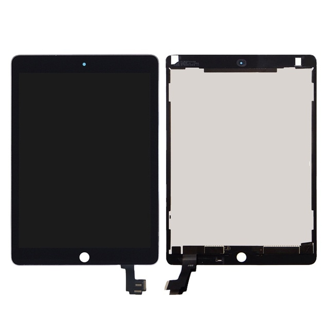Wholesale for iPad air 2 Lcd Screen With Digitizer Assembly With Home Button Original Assembled Black