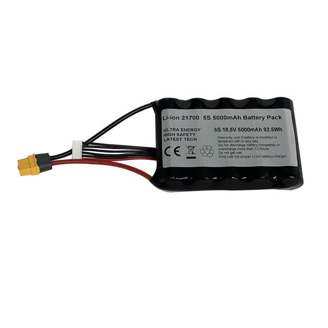 Original INR21700 50S 45A Continuous Discharge Lithium Ion Battery Cells 5S 18.5V 5000mAh Li-ion 10C Battery for FPV Drones