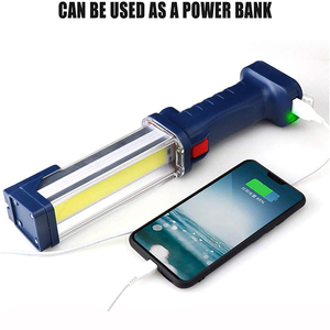 Rechargeable Magnetic Base & Hanging Hook Portable COB LED Super Bright Automobile Maintenance Lamp <b>Work</b> <b>Light</b> - Product Image 3