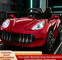 Voiture électrique transfrontalière pour enfants, biplace, à double porte, quatre roues, télécommandée, pour 1-6 ans, poussette à bascule, jouet en plastique