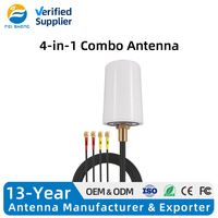Antenne extérieure 4G+4G+WIFI+WIFI MIMO omnidirectionnelle étanche 2-en-1 GPS+4G à fixation par vis avec connecteur SMA