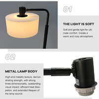 Lampe de table LED à lumière du jour en acier, décoration intérieure pour salon, créativité personnalisée