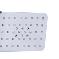 Pommeau de Douche Rectangulaire en Plastique ABS Chromé Double Face à Triple Sortie d'Eau Économiseur d'Eau et Massant pour Hôtels (Vente en Gros)