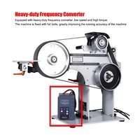 Meuleuse à bande verticale et horizontale JZ-S09 2x72, 1,5 kW, vitesse variable réglable en continu, vitesse maximale de 2800 tr/min, pour la fabrication de couteaux