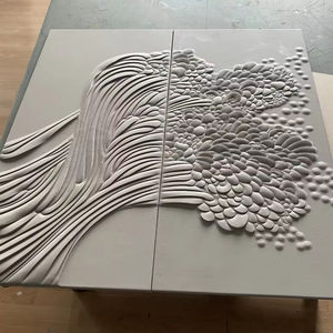 雕刻工艺立体墙板壁纸壁画厂家直销经典风格防水防火 - Product Image 1