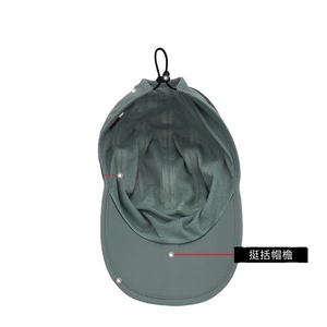 Chapeau de soleil d'été pliable et respirant avec protection solaire Chapeau de soleil léger pour le cyclisme Marathon Professional Lightweight Running Hat - Product Image 3