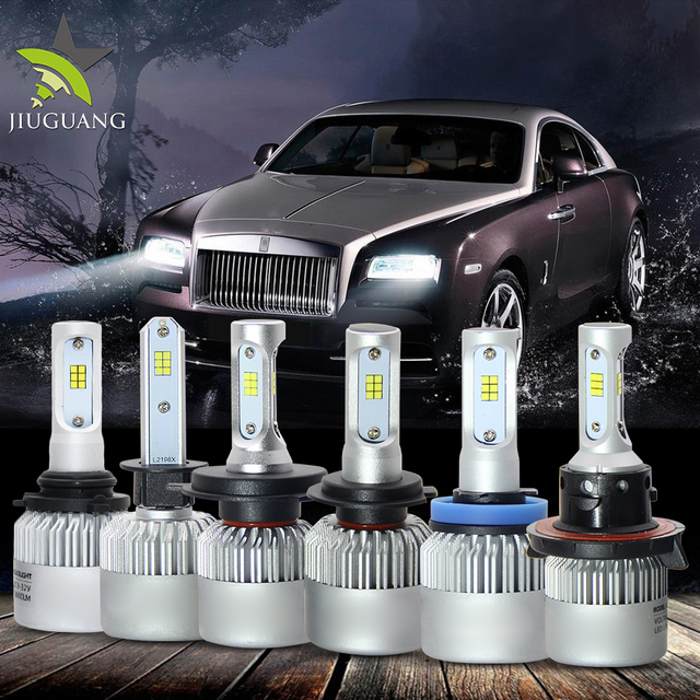 High Lumens Auto Lighting System S2 Fan Cooling CSP H7 H13 H11 H4 Auto Car Led Headlight Bulbs H4 Led