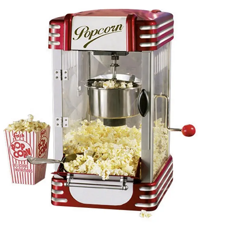 Điện Antique Hộ Gia Đình Countertop Popcorn Makers 83600 Bỏng Ngô Máy Bán Hàng Tự Động