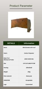 Carpa Automática Árabe Hubble, Resistente al Viento, con Pantalla Protectora, para Picnic, Barbacoa y Camping al Aire Libre, Venta al Por Mayor de Fábrica - Product Image 6