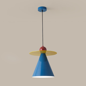 Lampada da soffitto moderna Memphis, lampada colorata in stile crema per camera da letto, simpatico apparecchio di illuminazione per cameretta dei bambini e studio - Product Image 2
