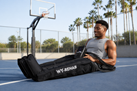 Système de pantalon de compression à 8 chambres rechargeable et portable VU pour la récupération des athlètes, la récupération sportive et le massage des jambes