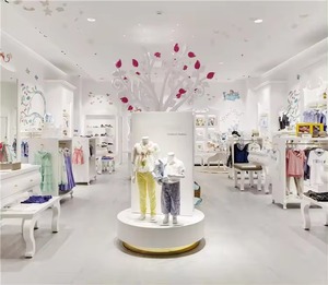 תצוגת בגדי חנות תינוקות עיצוב פנים מתלה קולב בגדי ילד תצוגת חנות בגדי ילדים מתלה בגדי ילדים - Product Image 5