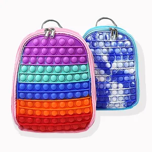 2022 nuovi Bookbags tracolla regolabile borse per libri divertente Bookbag modello 3D zaino Bubble borsa da scuola per bambini