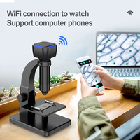 315-W mikroskop optik elektronik Digital, kamera mikroskop Wifi tanpa kabel PC perbesaran 5MP