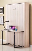Lit escamotable mural intelligent Queen Size avec bureau intégré, idéal pour gagner de la place - Vente en gros