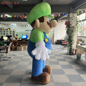 ชุดมาสคอตมาริโอและลุยจิแบบเป่าลมสั่งทำพิเศษ ชุดมาสคอตมาริโอ้บราเธอร์สแบบเป่าลมสำหรับผู้ใหญ่สำหรับงานฮาโลวีน - Product Image 5